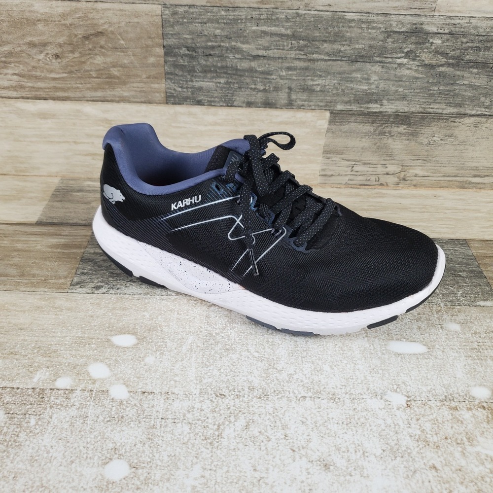 KARHU Ikoni 2.0‎ Womens Shoes Sz 8 Athletic Running Black Mesh Lace Up Sneakers